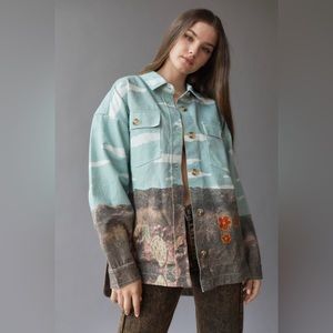 Urban BDG Embellished landscape shirt jacket